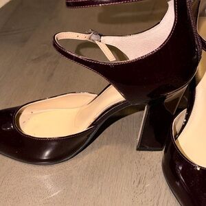 Marc Fisher Deep Burgundy Patent Heels